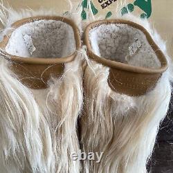 RARE IN BOX Vintage Roluc Ideal Open Country Goat Fur Apres Ski Boots Sz 39/40