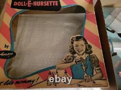 RARE Minty Toys Doll-E Nursette Vintage Amsco Tiny Tears Dy-dee Bottles Box 50s