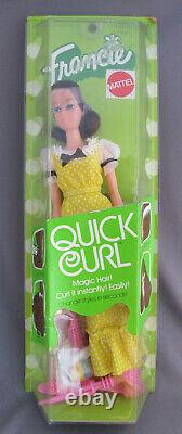 RARE! NEW IN BOX 1972 Vintage Mattel Quick Curl Francie Barbie DOLL TAG ON WRIST