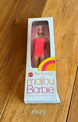 RARE NEW IN BOX Vintage 1974 Mattel The Sun Set Malibu Barbie Doll No. 1067