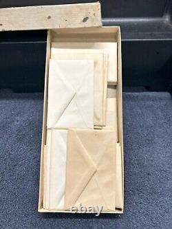 RARE RARE Vintage Early 1900's Patrotic Box withOld Ephemera Envelopes Found Insid