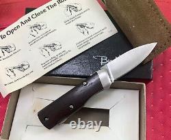 RARE VINTAGE BENCH MARK ROLOX SIDEWINDER KNIFE with SHEATH IN BOX