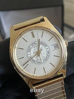 RARE VINTAGE HAMILTON WATCH complete Box papers NOT WORKING 34mm Swiss Made GP