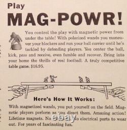 RARE Vintage 1961 Mag Power Football Game In Box
