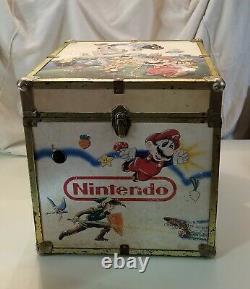 RARE Vintage 1988 Nintendo Super Mario Zelda Box Toy Chest Storage Video Games