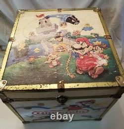 RARE Vintage 1988 Nintendo Super Mario Zelda Box Toy Chest Storage Video Games