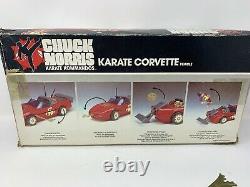 RARE! Vintage Chuck Norris Karate Kommandos Corvette With Box and 3 Disks