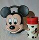 Rare Vintage Disney Lunch Box Mickey Mouse Head Kit Original Thermos By Aladdin