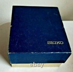 RARE Vintage Men Seiko Gold Tone Watch Wristwatch SQ 4004 4633-8029 NR w Box
