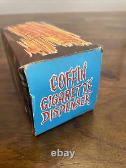 RARE Vintage Novelty One More Cigarette Devil Coffin Cigarette Dispenser WithBox
