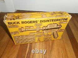 RARE Vintage ORIGINAL BUCK ROGERS 25th Century DISINTEGRATOR SPACE RAY GUN & BOX