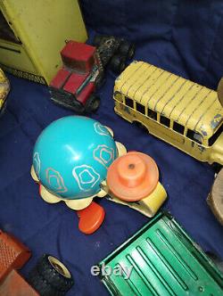 RARE Vintage Toy lot Fisher Price Playskool Cap Guns Jack n Box Tonka Buss