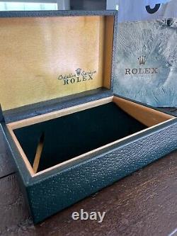 RARE vintage green genuine Rolex box 68.00.2 with outer box