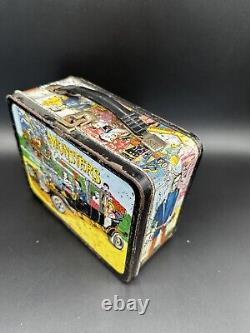 Rare! 1965 Vintage The Munsters Lunch Box With Thermos