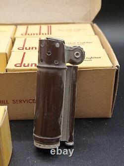 Rare Complete Box Of 12 Vintage Dunhill WWII Service Lighters In Original Boxes