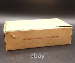 Rare Complete Box Of 12 Vintage Dunhill WWII Service Lighters In Original Boxes