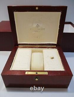 Rare Patek Philippe Vintage Wood Wooden Watch Box Case Set