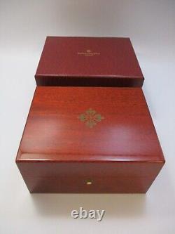 Rare Patek Philippe Vintage Wood Wooden Watch Box Case Set