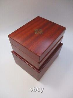 Rare Patek Philippe Vintage Wood Wooden Watch Box Case Set