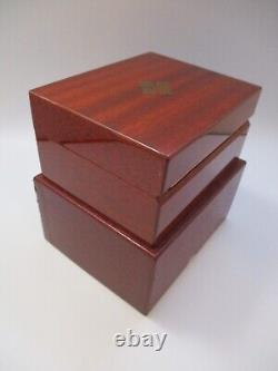 Rare Patek Philippe Vintage Wood Wooden Watch Box Case Set