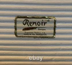Rare Renoir Designs jewelry box Vintage