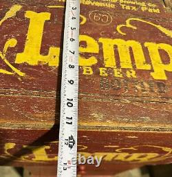 Rare VINTAGE 1939 WM J LEMP BREWING BEER WOOD CRATE BOX St Louis ILL
