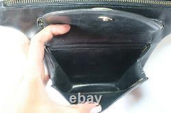 Rare VINTAGE Gianni VERSACE Black Leather Medusa Face Waist Bag Belt