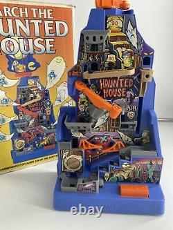 Rare Vintage 1984 Sears Tomy Search The Haunted House Steel Ball Game With Box