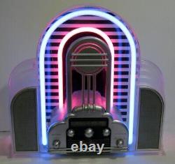 Rare Vintage 1988 MARILYN Cicena #201 AM/FM Stereo Radio Neon Juke Box Victrola