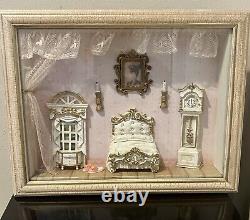 Rare- Vintage 3-D Picture Shadow Box Diorama Victorian Room Style 13x91/2