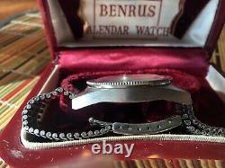 Rare Vintage Benrus Dive Watch & Boxes Running With Both Boxes 38mm