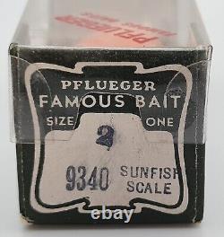 Rare Vintage Box 6 Lures Bait Baits Propellers Pflueger Baby Scoop Fishing