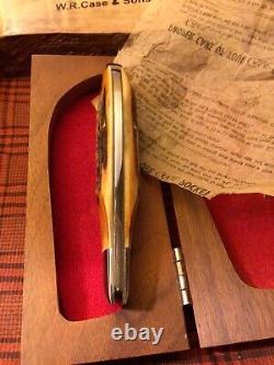 Rare Vintage Case XX Bulldog 1965-1969 Stag Handle Pocket Knife withBox