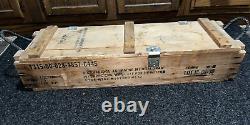 Rare Vintage Howitzer Wood Ammo Box Ammunition Crate Canon Projectiles