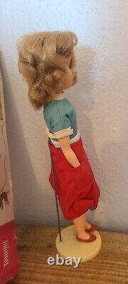 Rare Vintage Ideal Tammy Doll with Box blond Hair Stand Shoes