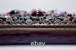 Rare Vintage JAY STRONGWATER Rectangular Cabochon Multicolor Box Jewelry Box