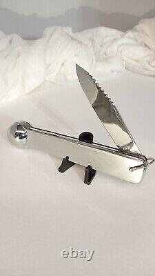 Rare Vintage Luna Italy Fish knocker knife with box 30 tape collector