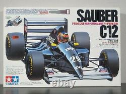 Rare Vintage New in open Box Tamiya 1/10 R/C Sauber C12 F-1 Race Car Kit # 58130
