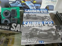 Rare Vintage New in open Box Tamiya 1/10 R/C Sauber C12 F-1 Race Car Kit # 58130