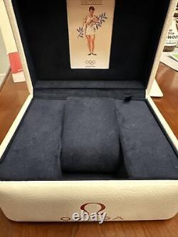 Rare Vintage Omega Olympic Watch Box with Original Omega Outer Box