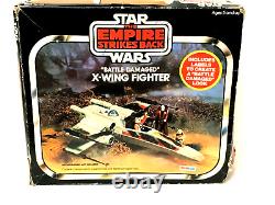 Rare Vintage Palitoy 1980 White X-Wing Fighter Original Box & Insert Booklets