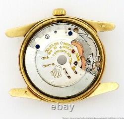 Rare Vintage Rolex Bombe 1011 14K Gold 1950s Box Papers Chronometer Mens Watch