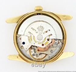 Rare Vintage Rolex Bombe 1011 14K Gold 1950s Box Papers Chronometer Mens Watch
