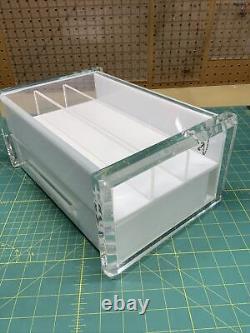 Rare Vintage Superb Quality Lucite Musical Jewelry Box