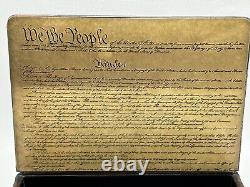 Rare Vintage Tiny Jewel Box Federal Box Constitution Washington DC 6.5 x 4.75