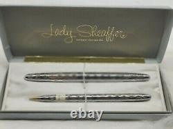 Rare Vintage USA Lady Sheaffer i 1 Tweed Pen & Pencil Set New w box MINT unused