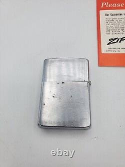 Rare Vintage Zippo Lighter Detroit Overall MFG co. With box