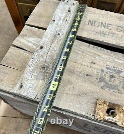 Rare Vtg Antique LEISY BREWING CO PEORIA, ILLINOIS WOOD CRATE Box