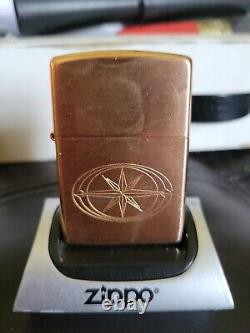Rare sealed zippo bundle vintage lighter with pouch in box copper finish star