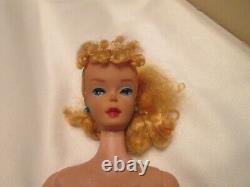 Rare vintage 1959 blond Barbie with box and accessories #4